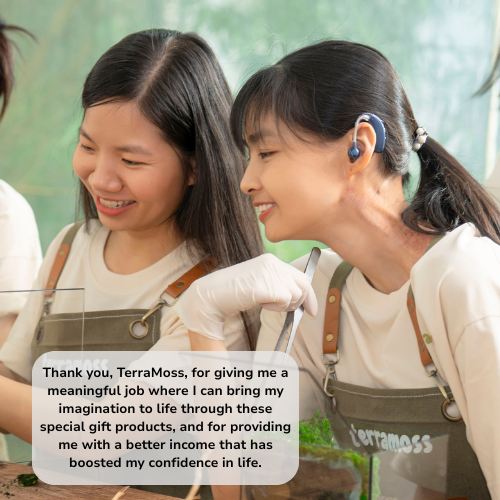 a member with a hearing impairment at terramoss